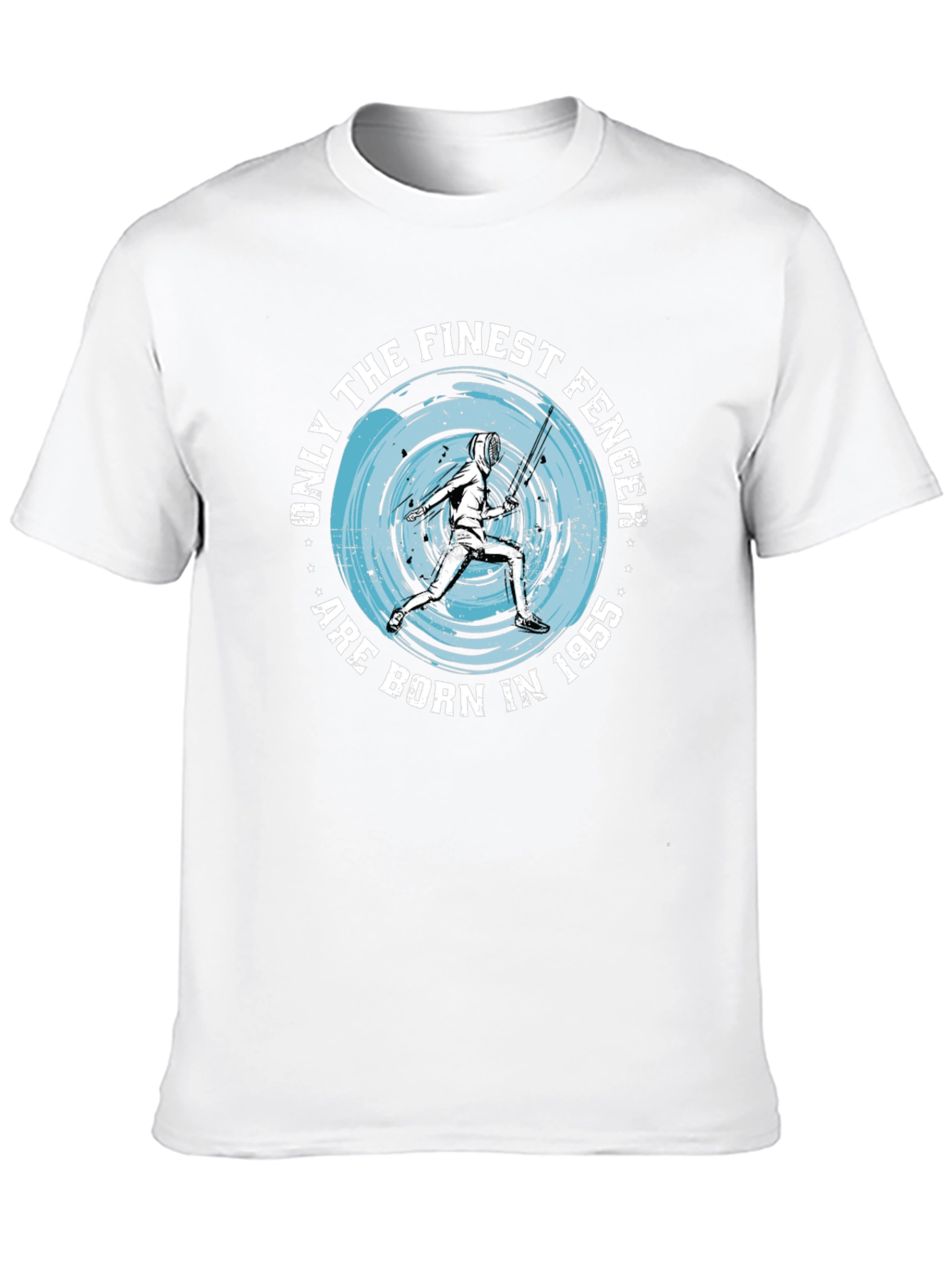 Finest Fencer Born in 1955 Black T-Shirt