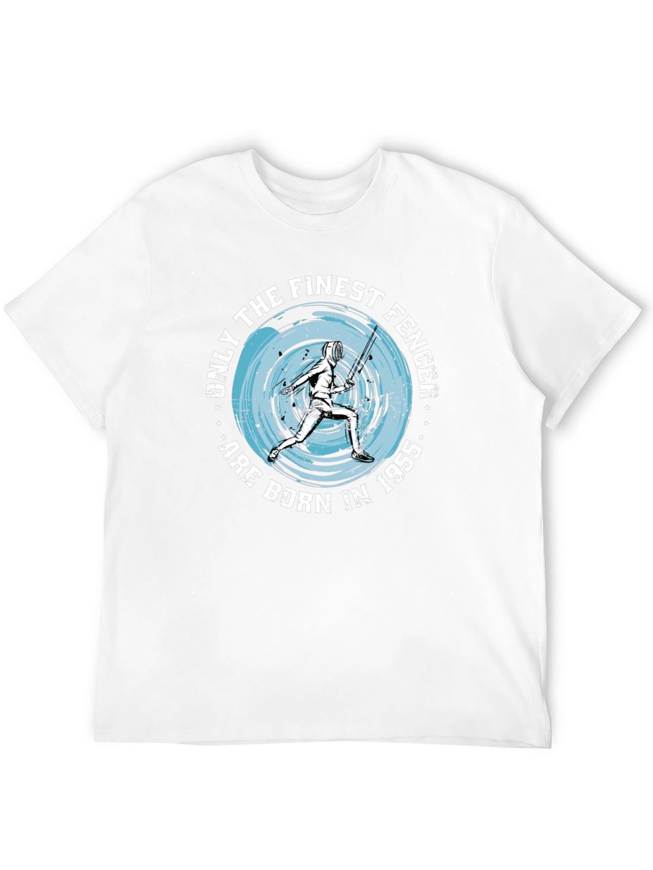 Finest Fencer Born in 1955 Black T-Shirt