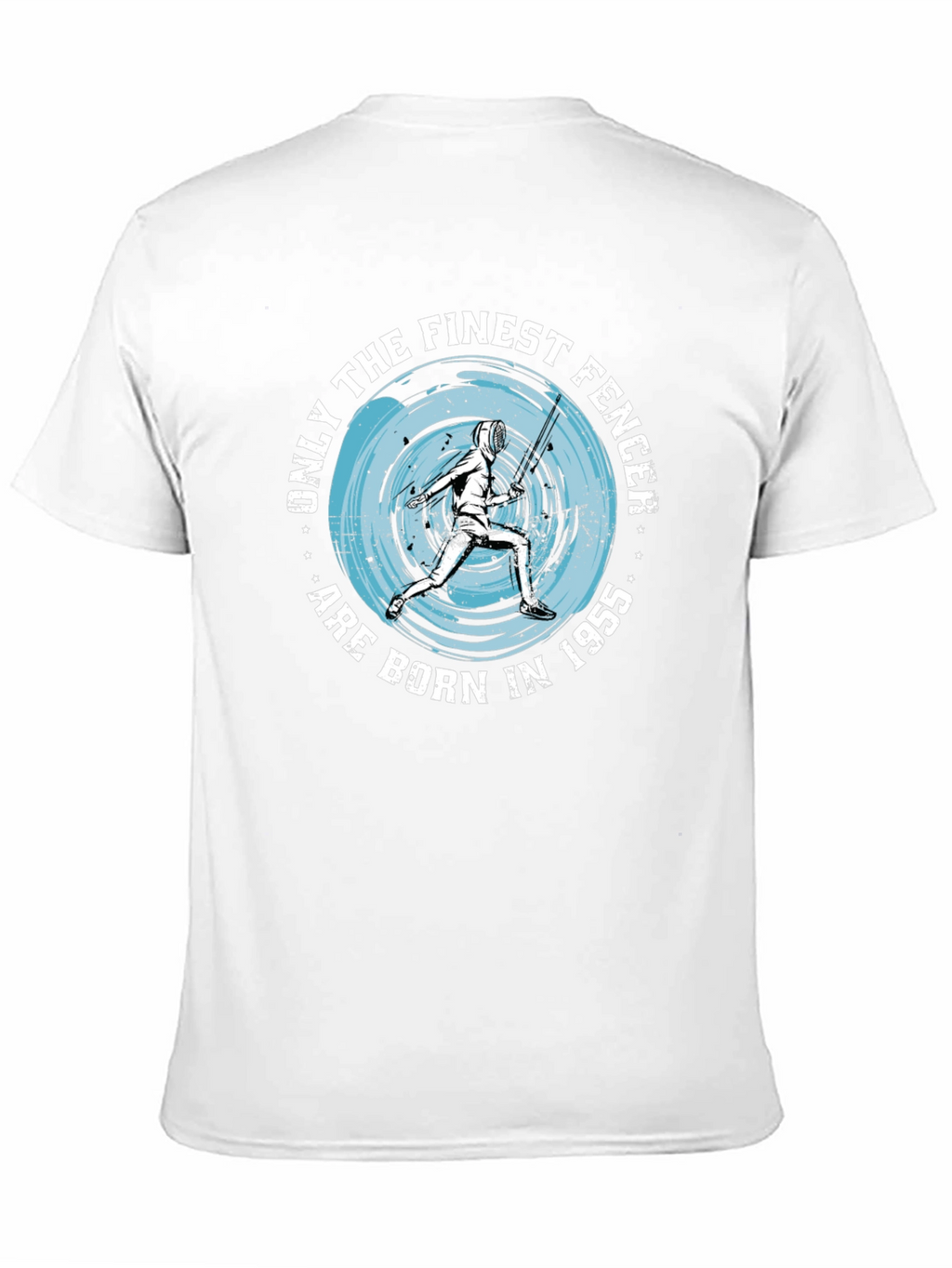 Finest Fencer Born in 1955 Black T-Shirt