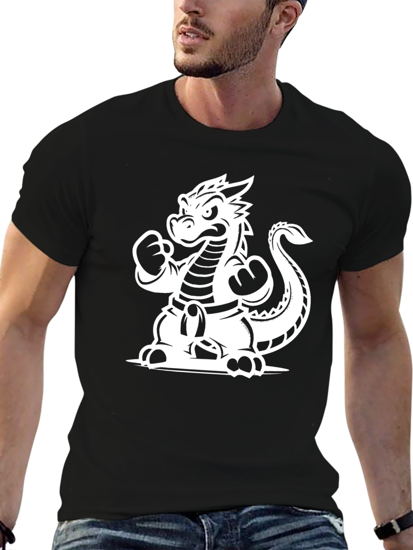 Black Dragon Boxer T-Shirt