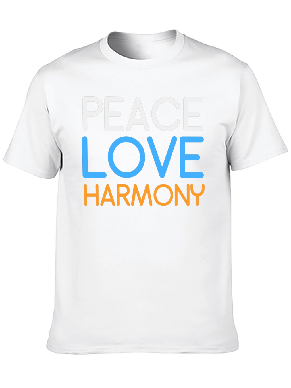 Peace Love Harmony Graphic Tee - Black