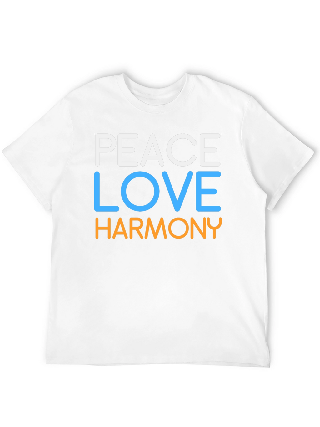 Peace Love Harmony Graphic Tee - Black