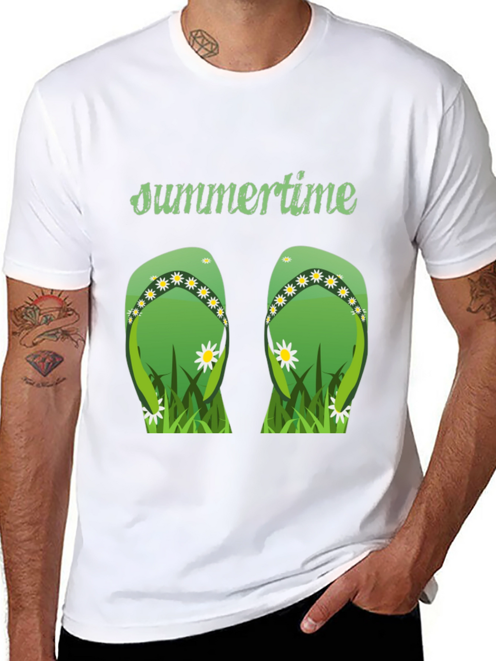 Summertime Flip Flop Graphic Tee