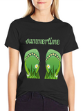 Summertime Flip Flop Graphic Tee