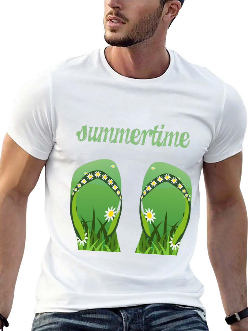 Summertime Flip Flop Graphic Tee