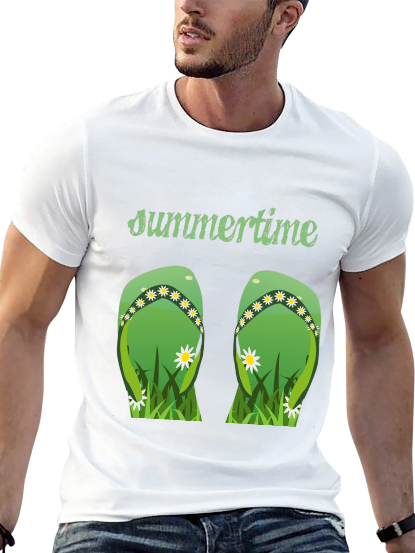 Summertime Flip Flop Graphic Tee