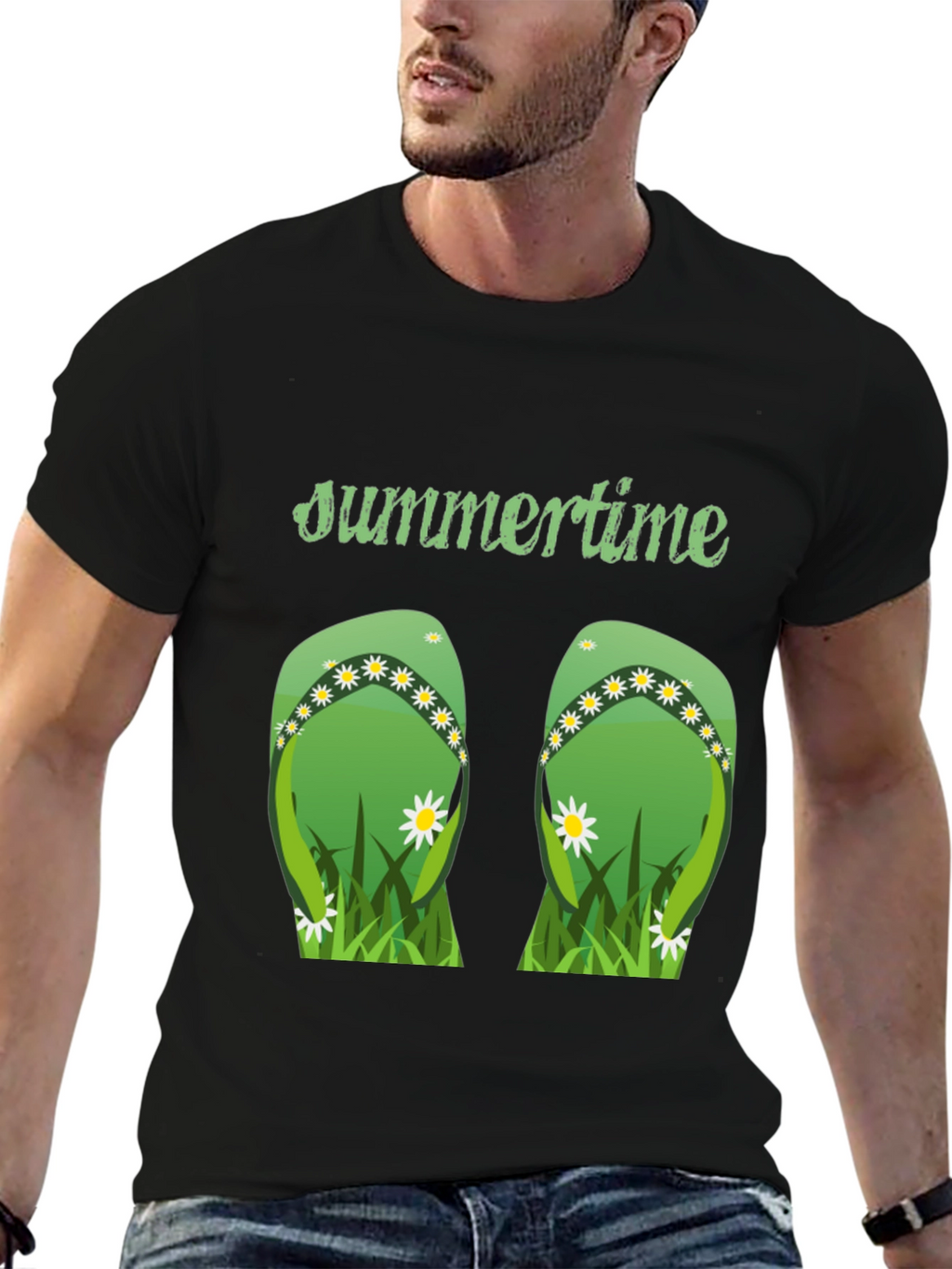 Summertime Flip Flop Graphic Tee