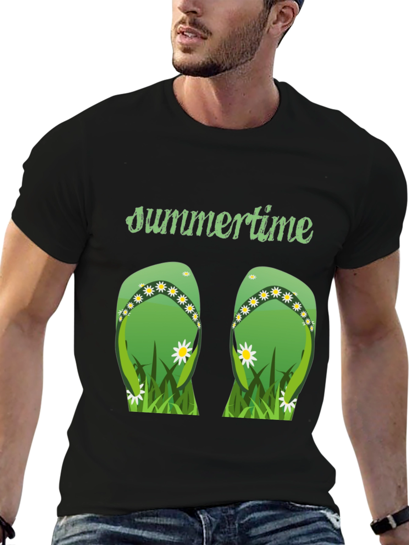 Summertime Flip Flop Graphic Tee