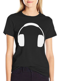 Headphone Graphic Tee - Music Lovers T-Shirt