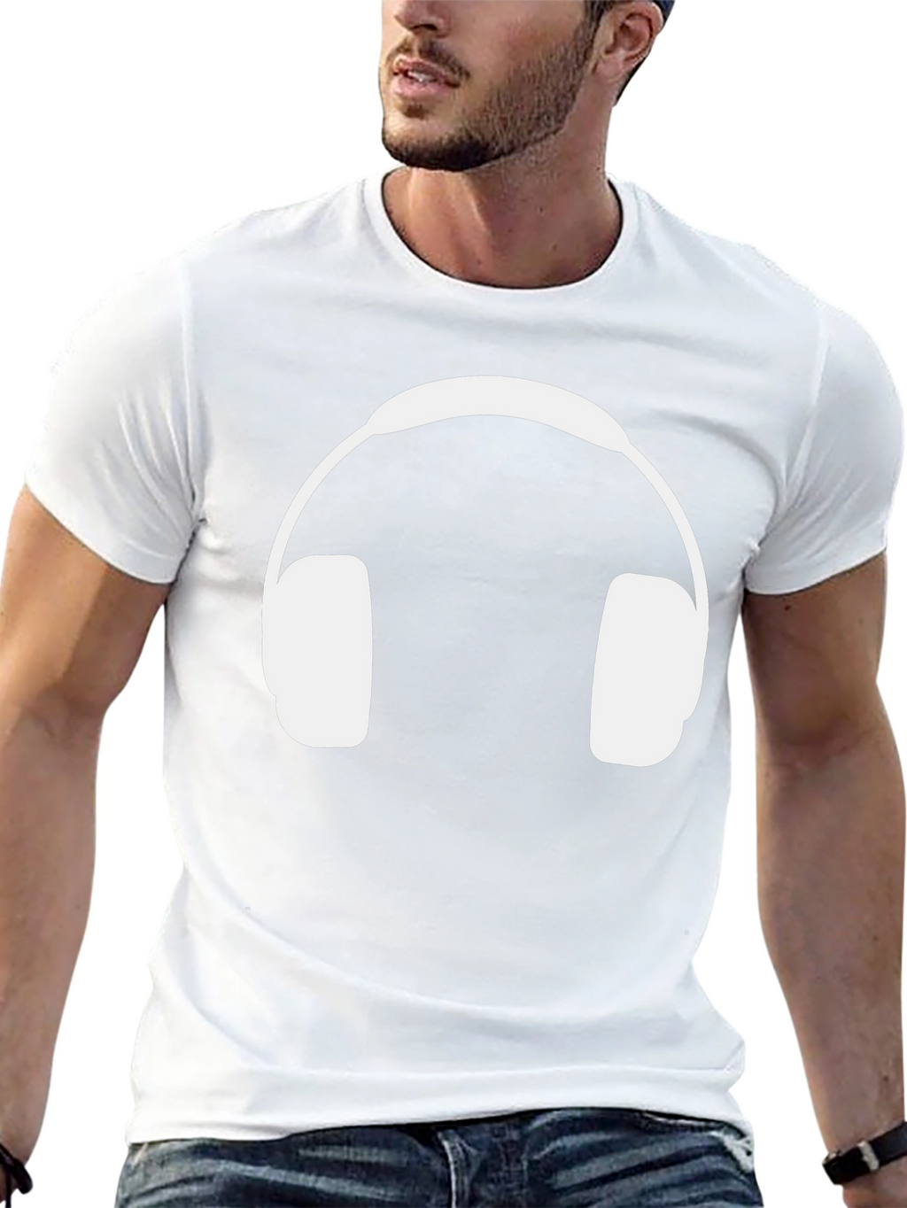 Headphone Graphic Tee - Music Lovers T-Shirt