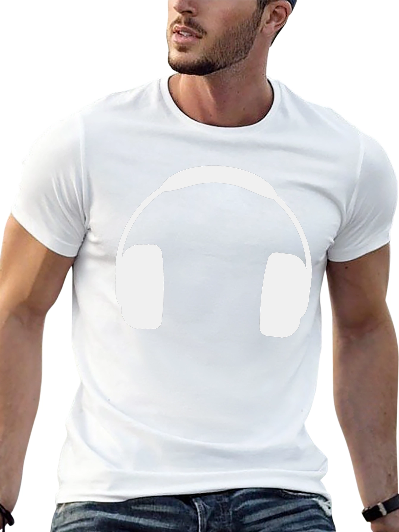 Headphone Graphic Tee - Music Lovers T-Shirt
