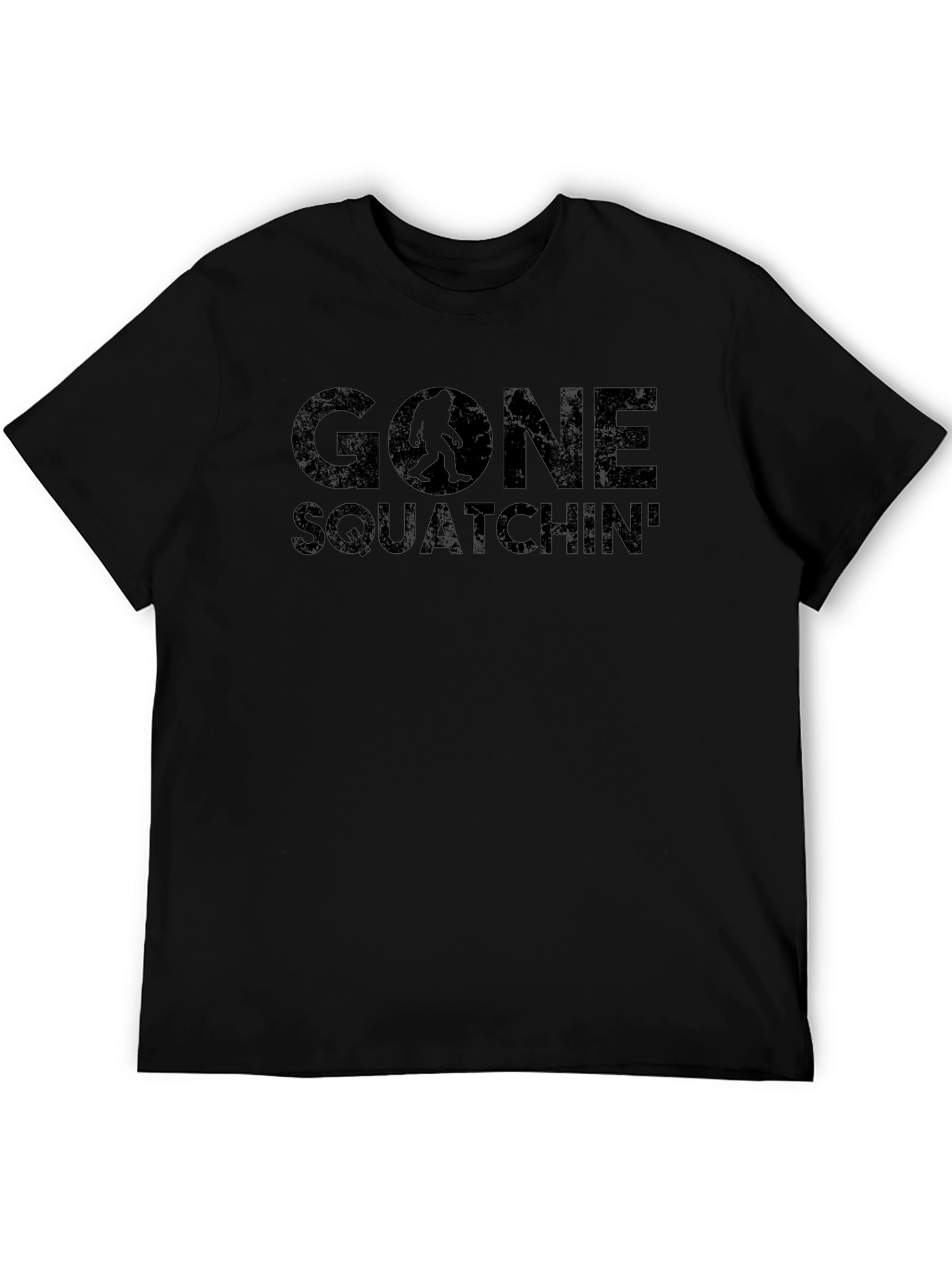 Gone Squatchin Black Graphic Tee