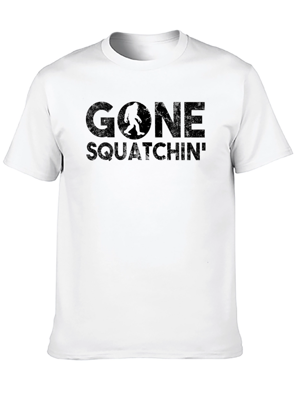 Gone Squatchin Black Graphic Tee