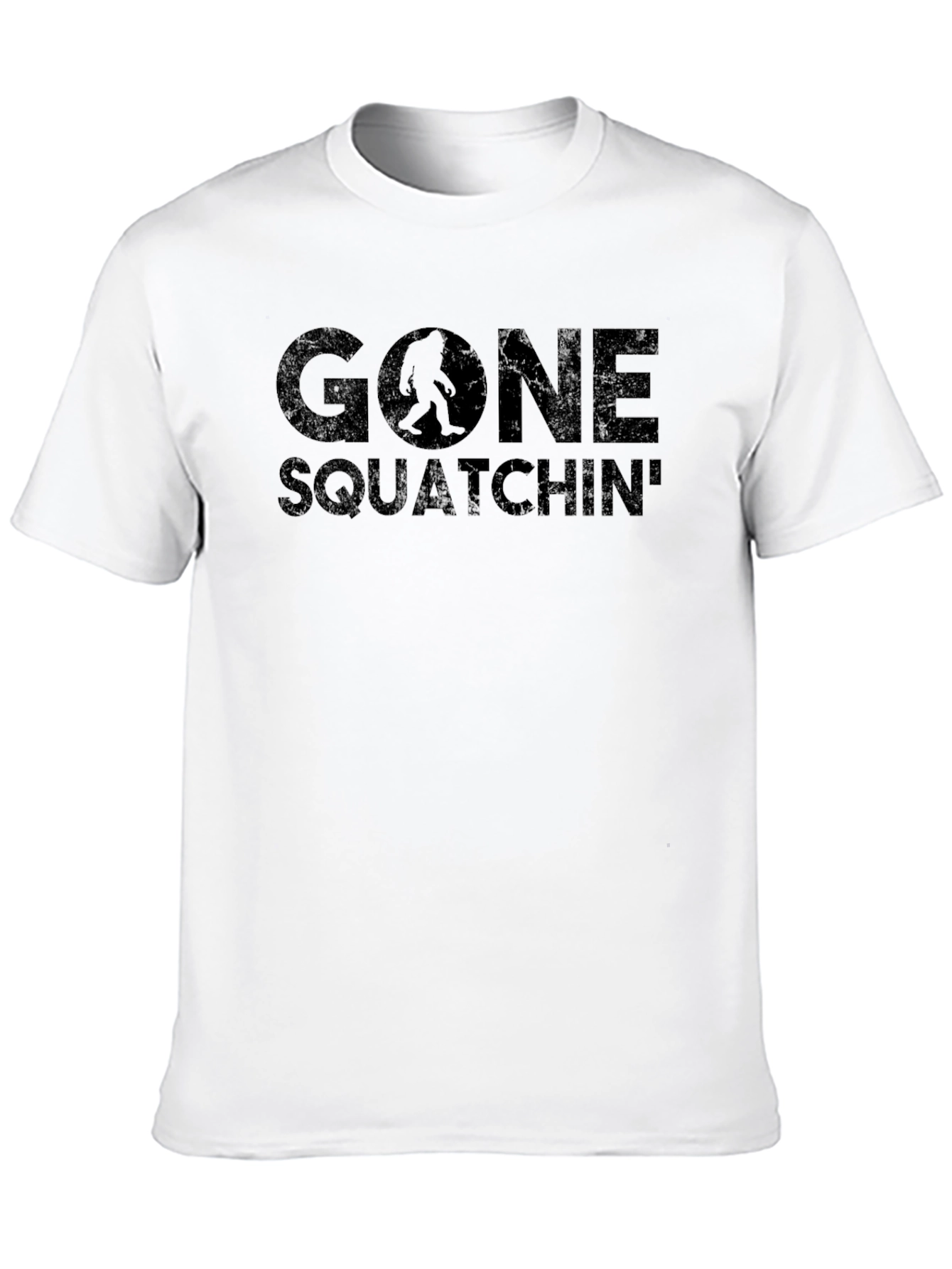 Gone Squatchin Black Graphic Tee