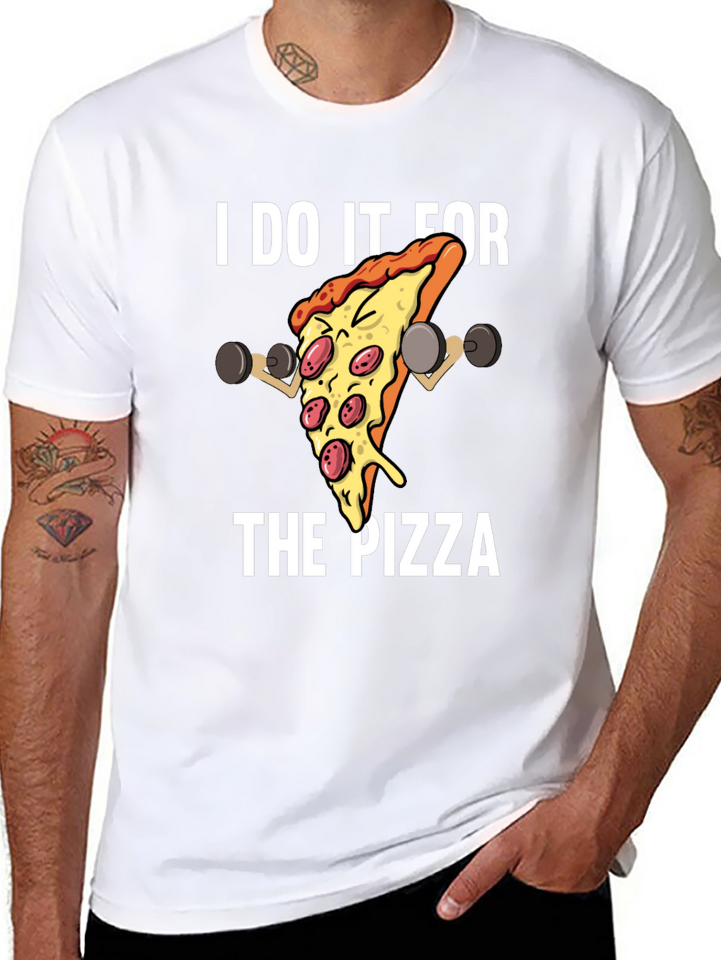 I Do It For The Pizza Graphic T-Shirt
