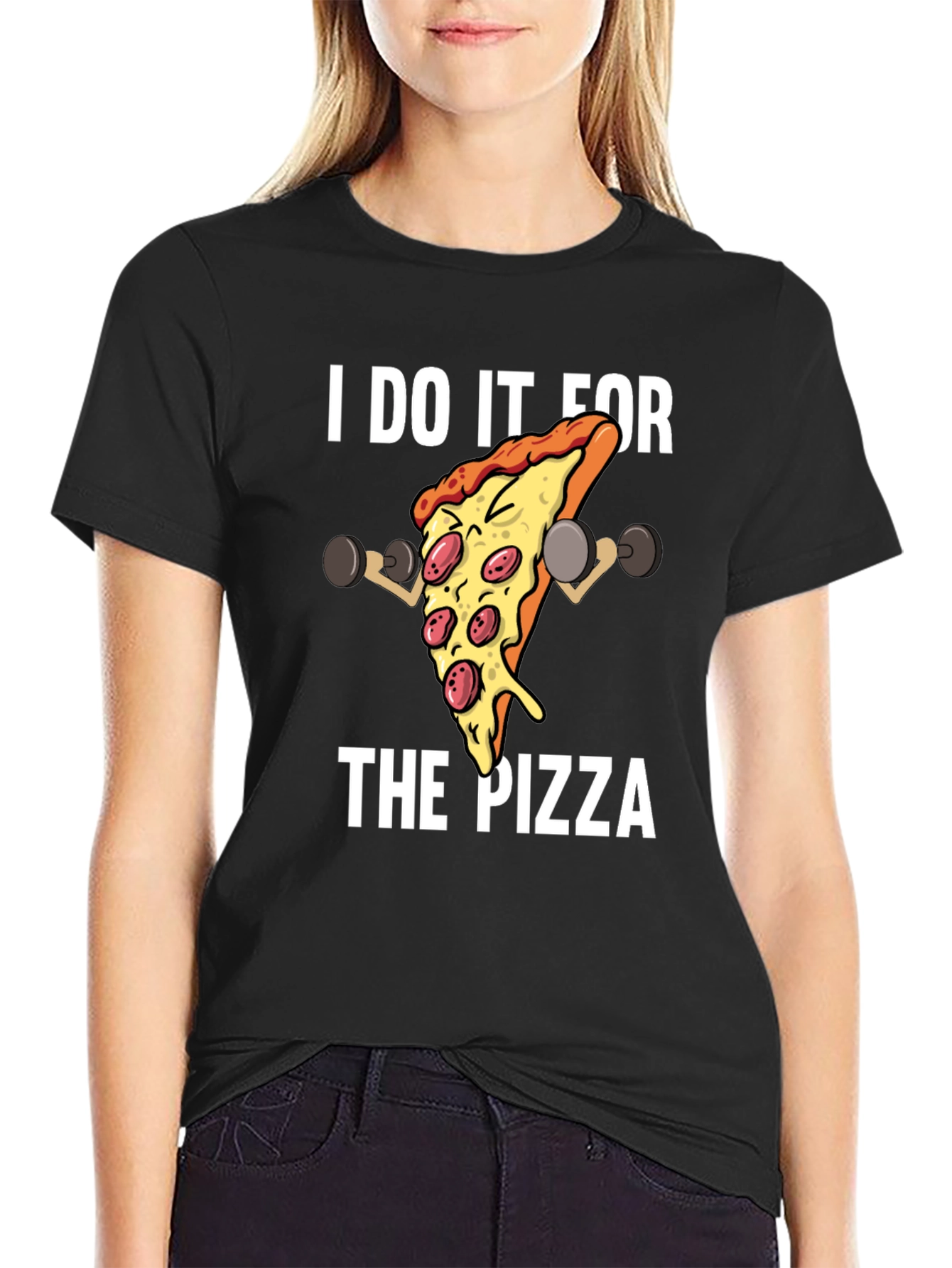 I Do It For The Pizza Graphic T-Shirt