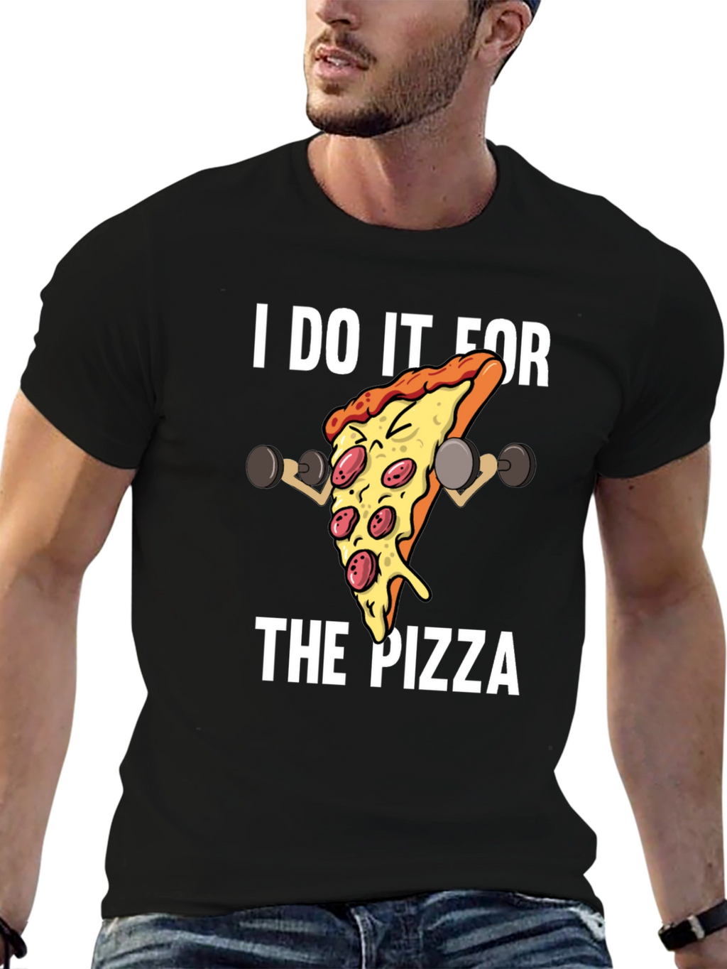 I Do It For The Pizza Graphic T-Shirt