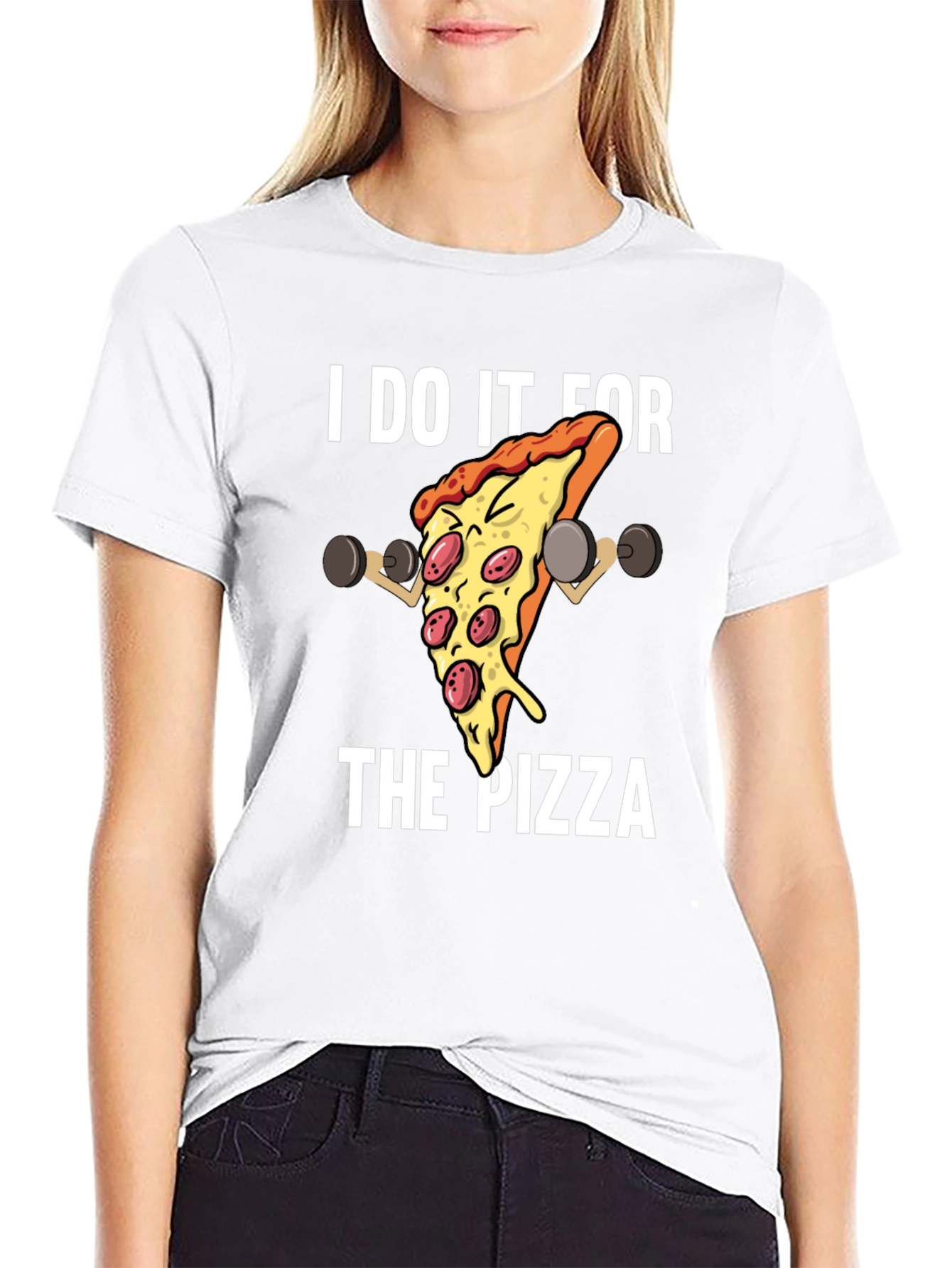 I Do It For The Pizza Graphic T-Shirt