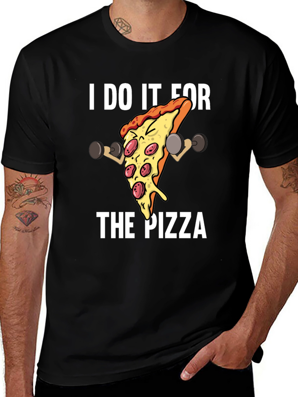 I Do It For The Pizza Graphic T-Shirt