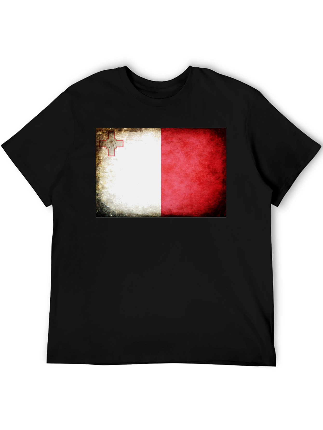 Malta Flag T-Shirt - Distressed Graphic Tee