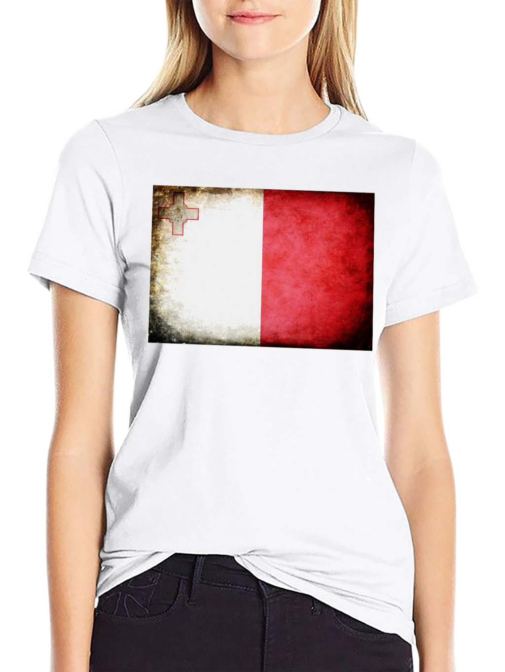 Malta Flag T-Shirt - Distressed Graphic Tee