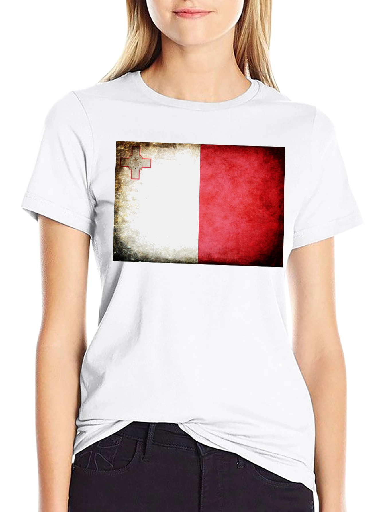 Malta Flag T-Shirt - Distressed Graphic Tee