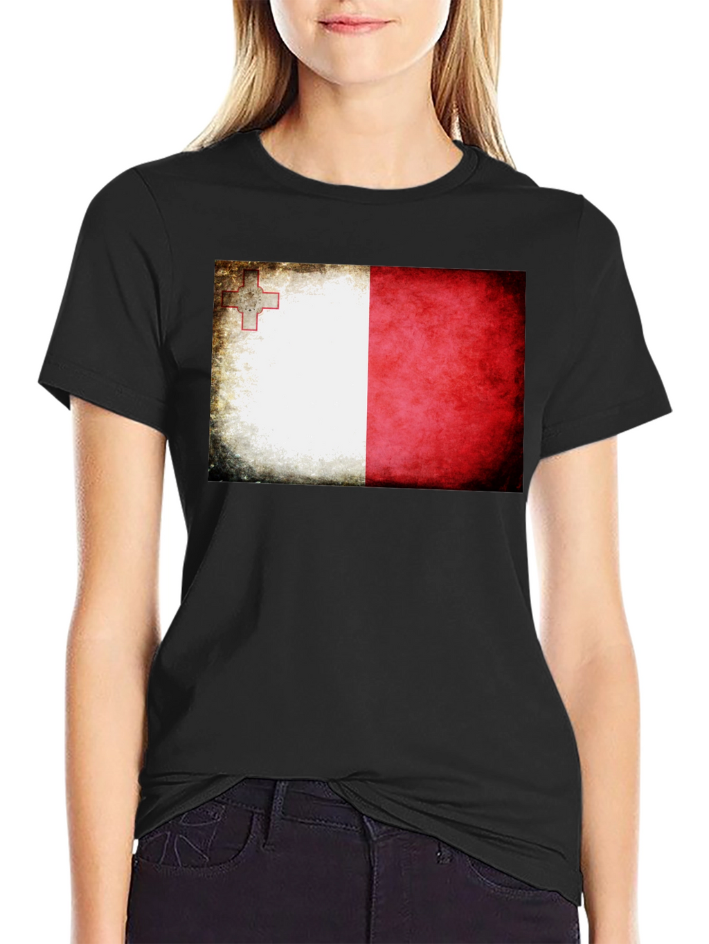 Malta Flag T-Shirt - Distressed Graphic Tee