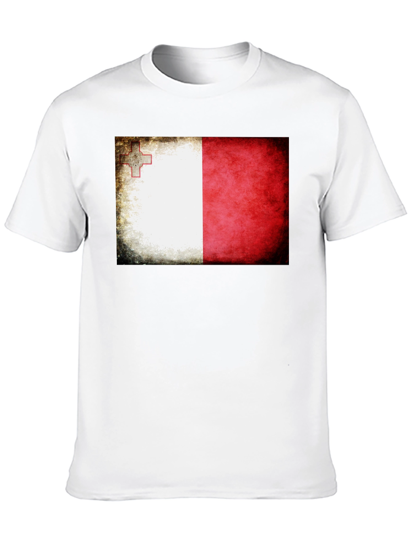 Malta Flag T-Shirt - Distressed Graphic Tee
