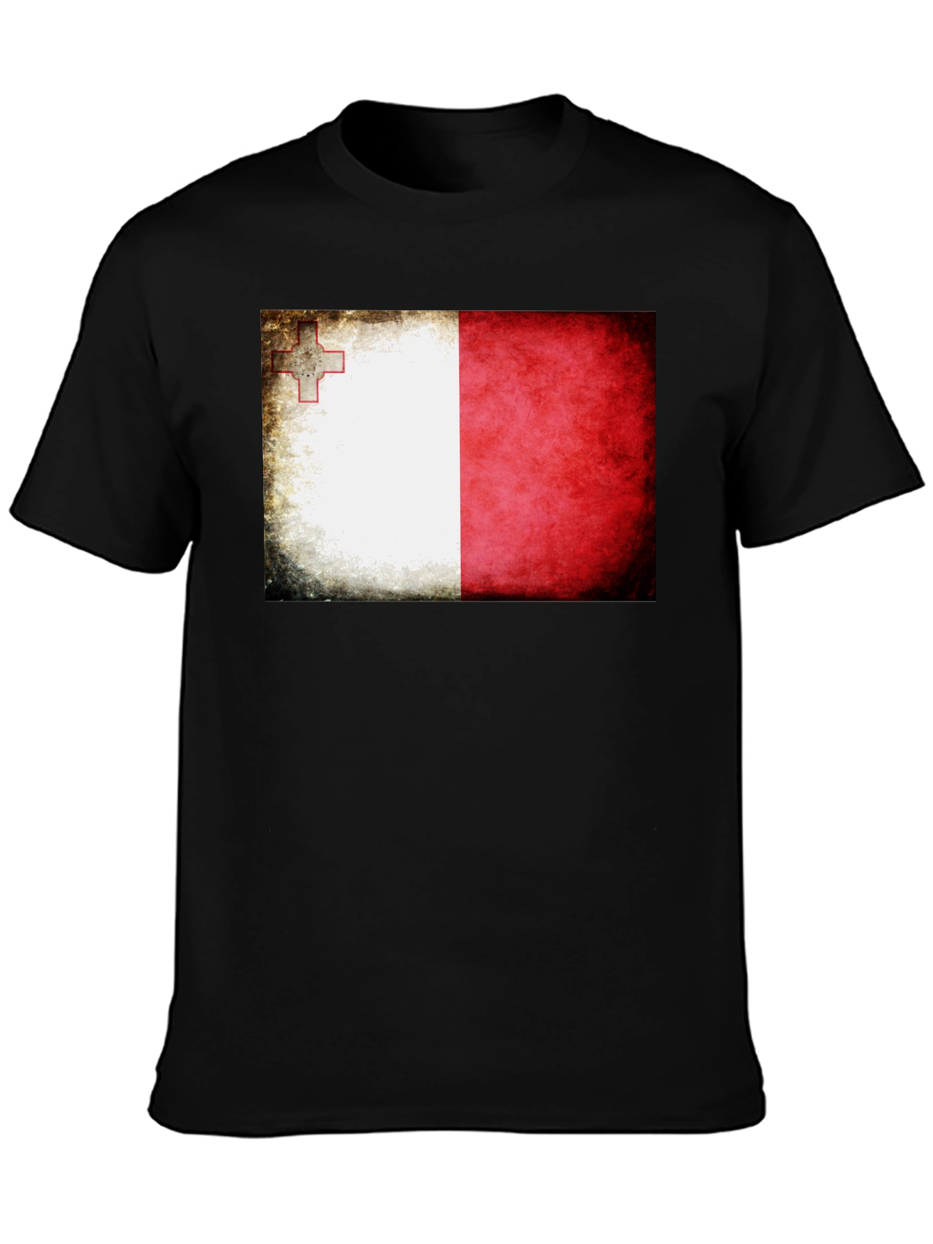 Malta Flag T-Shirt - Distressed Graphic Tee