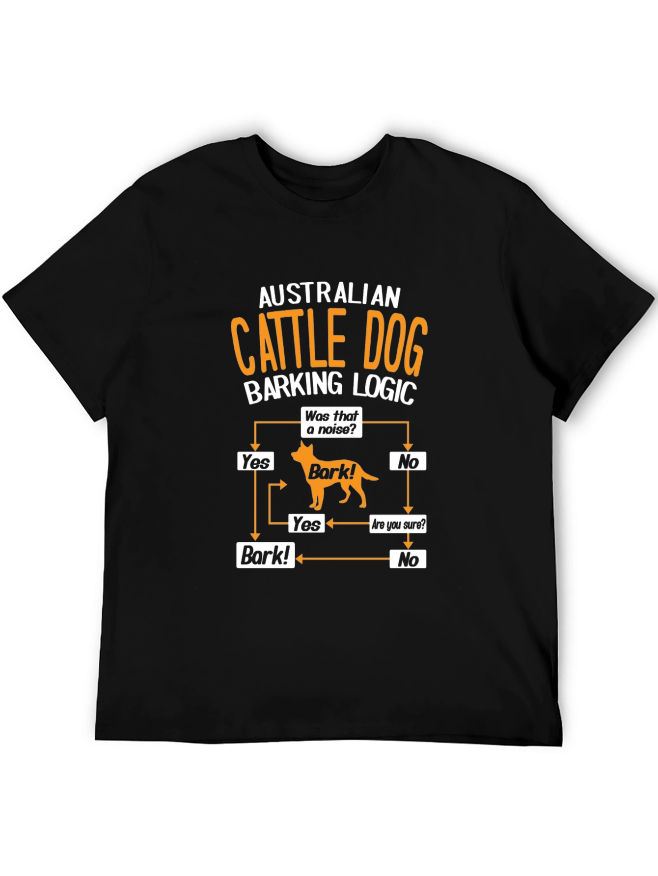 Australian Cattle Dog Barking Logic T-Shirt