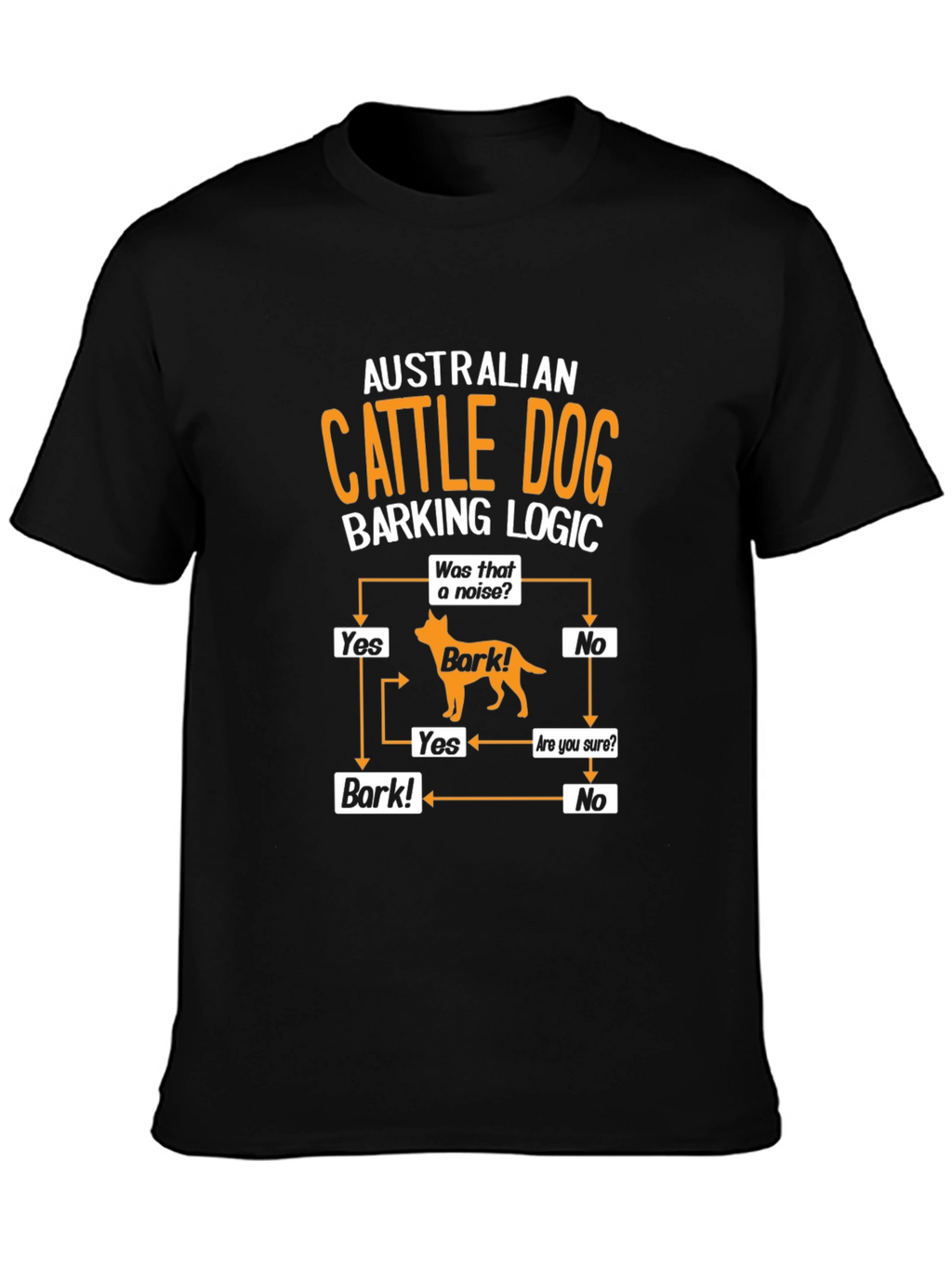 Australian Cattle Dog Barking Logic T-Shirt