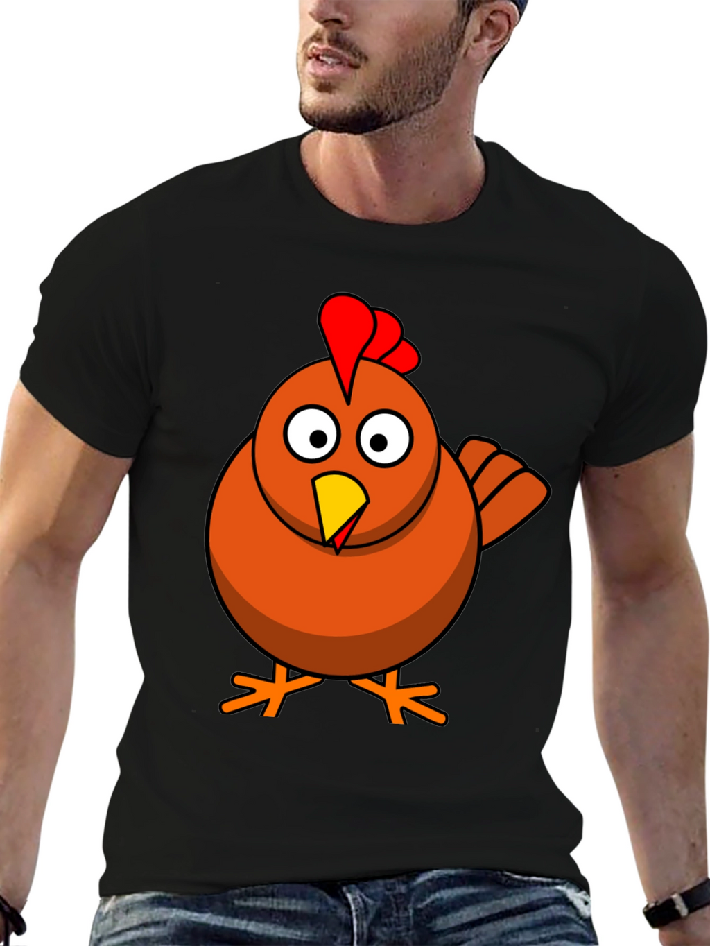 Funny Chicken Graphic T-Shirt