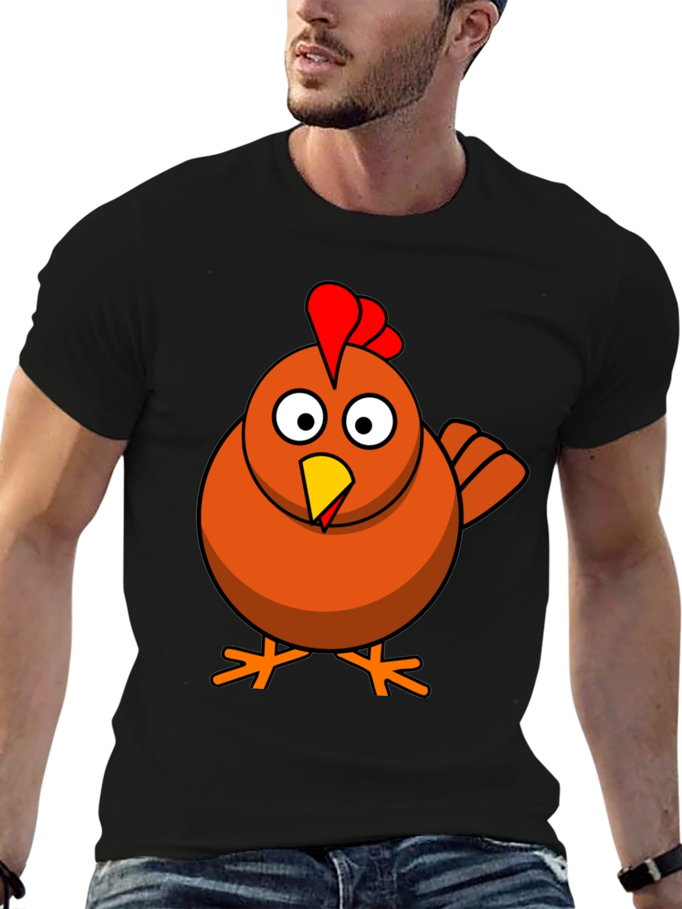 Funny Chicken Graphic T-Shirt