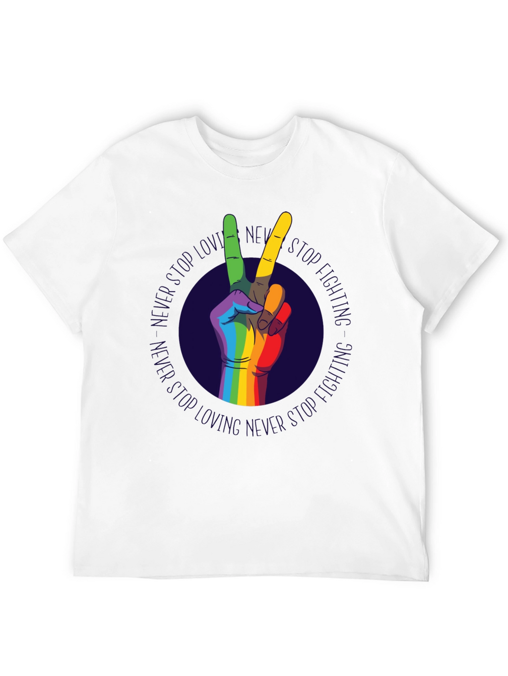 Pride Rainbow Peace Sign T-Shirt - Unisex Style