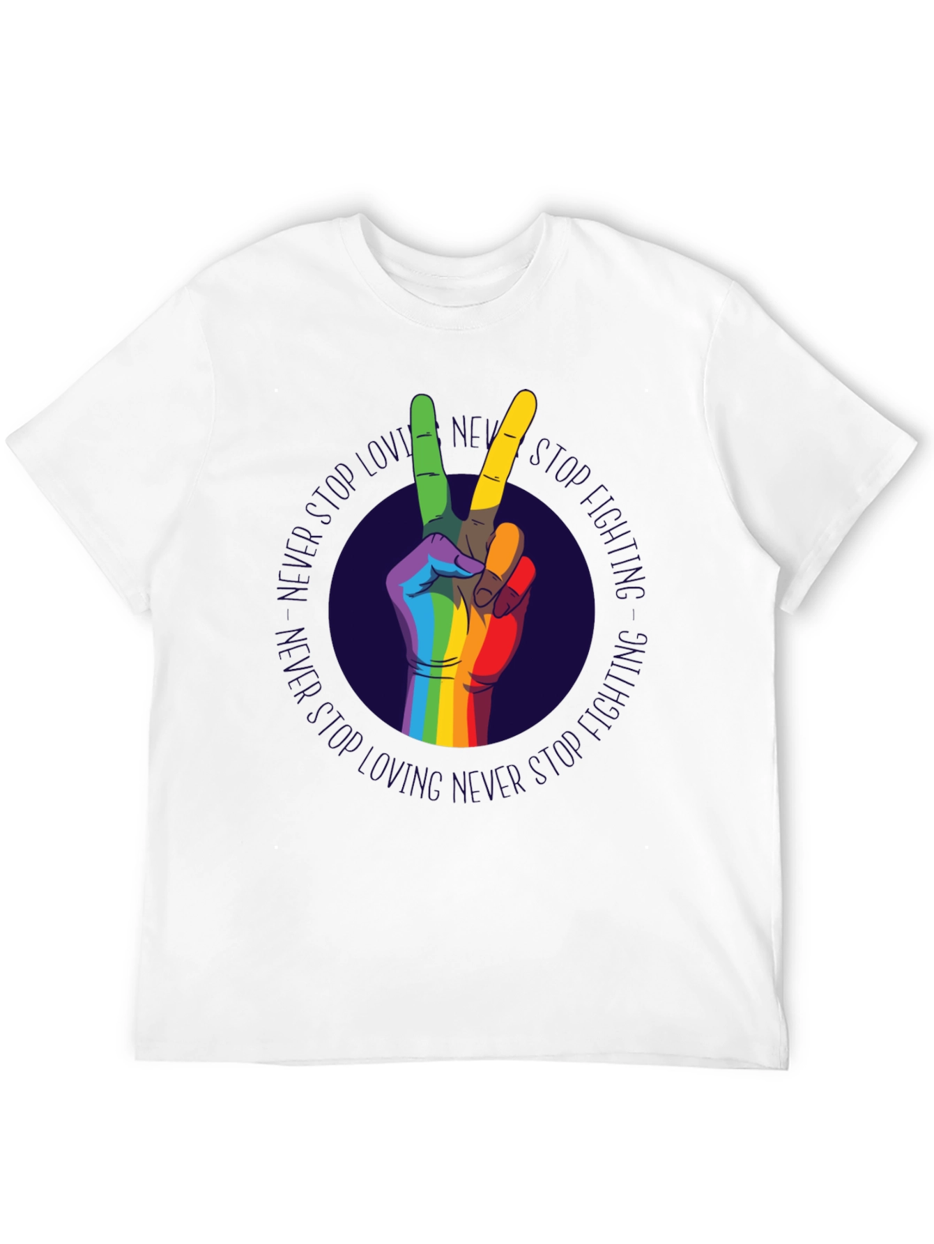 Pride Rainbow Peace Sign T-Shirt - Unisex Style