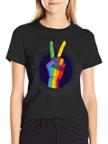 Pride Rainbow Peace Sign T-Shirt - Unisex Style