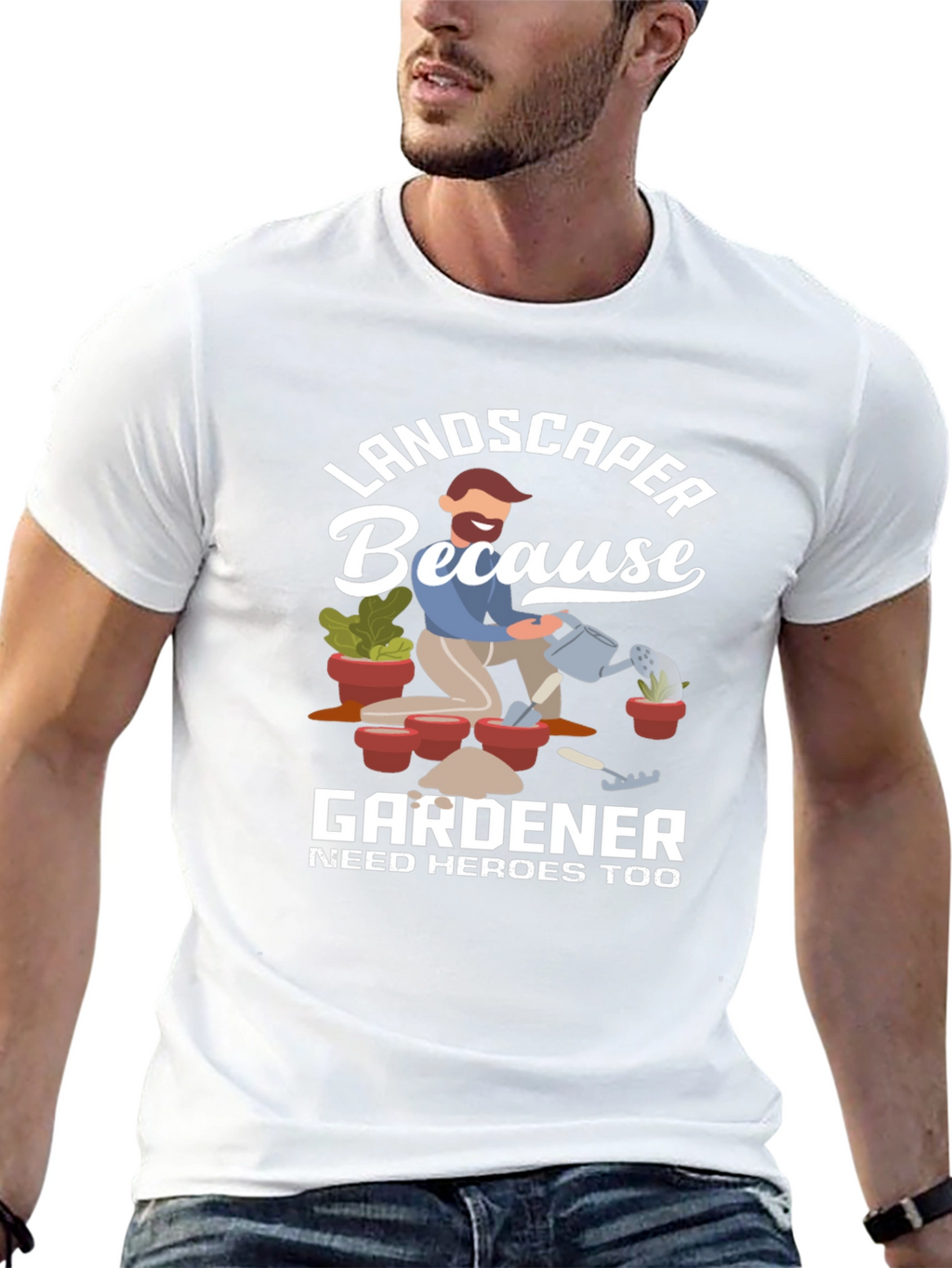 Landscaper Gardener Hero T-Shirt