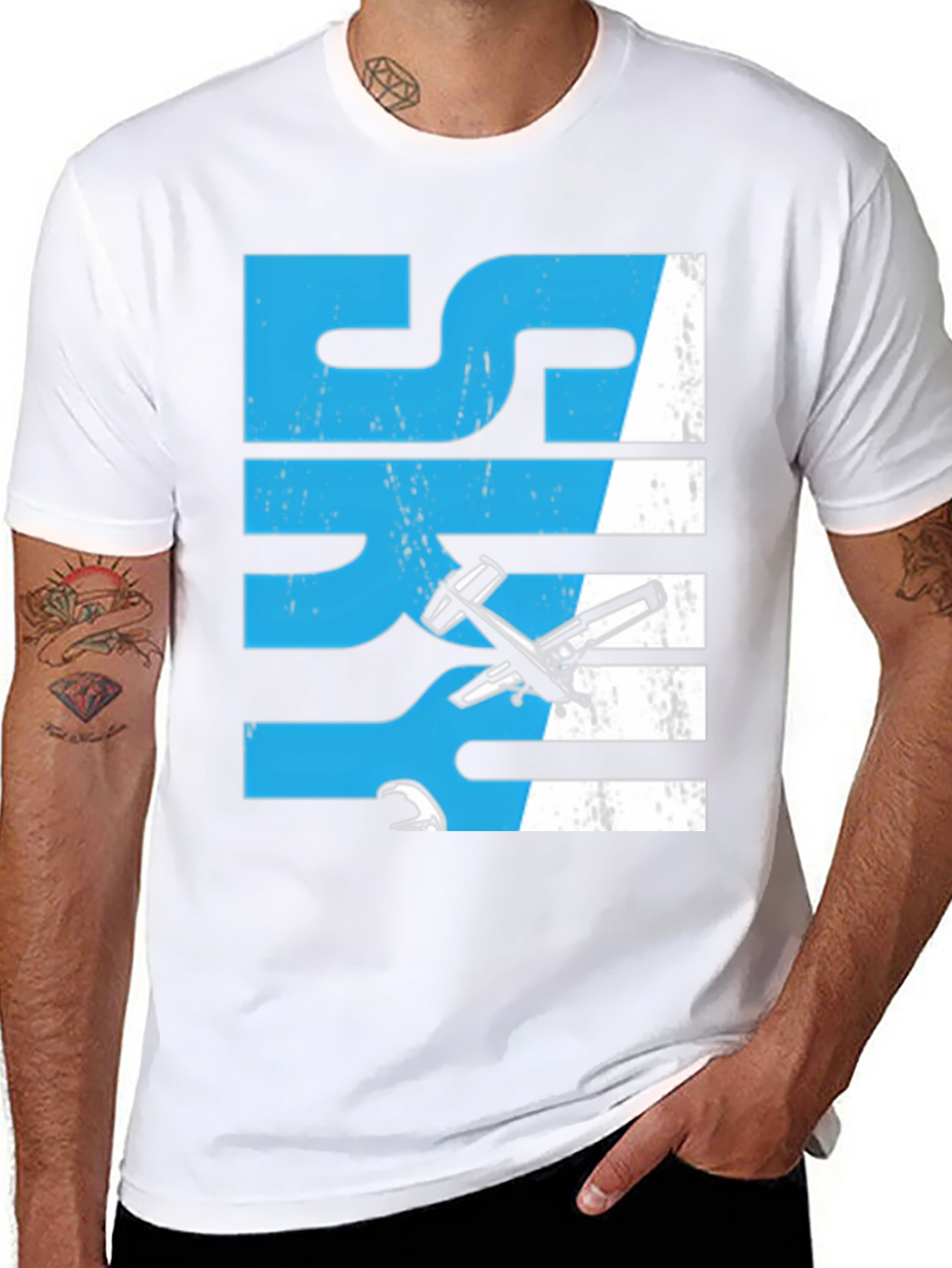 Airplane Sky Graphic T-Shirt
