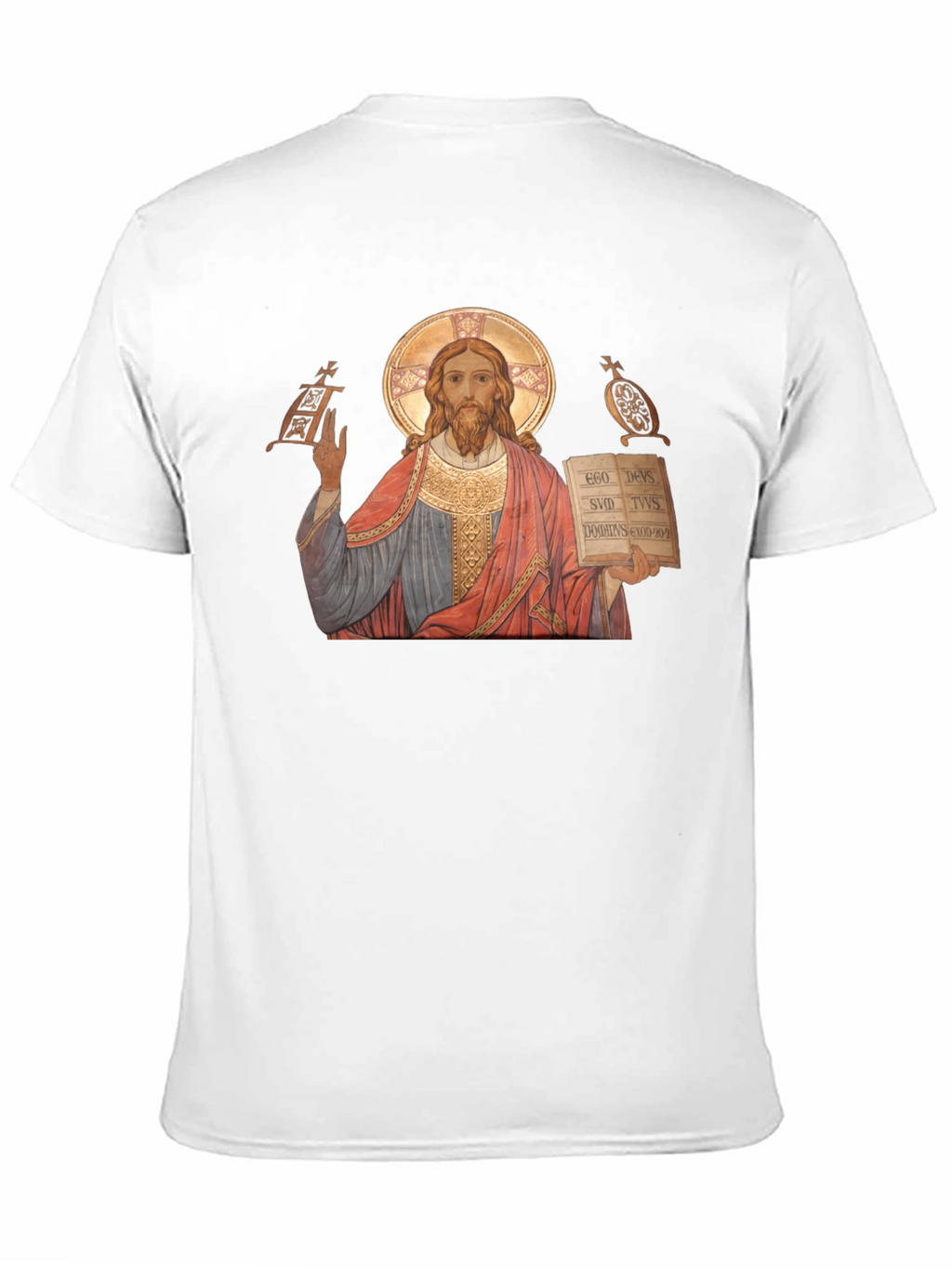 Jesus Christ Icon Graphic T-Shirt - Religious Apparel