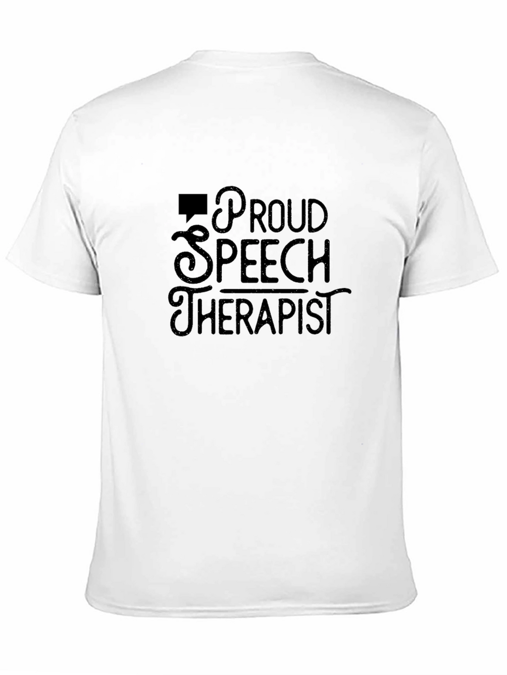 Proud Speech Therapist Black Graphic Tee