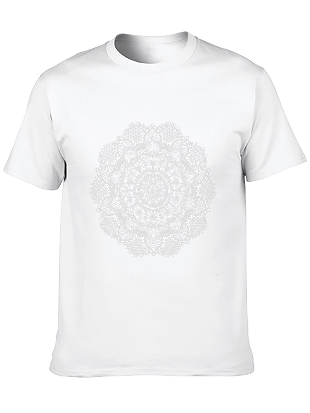 Mens Black Mandala Graphic Tee