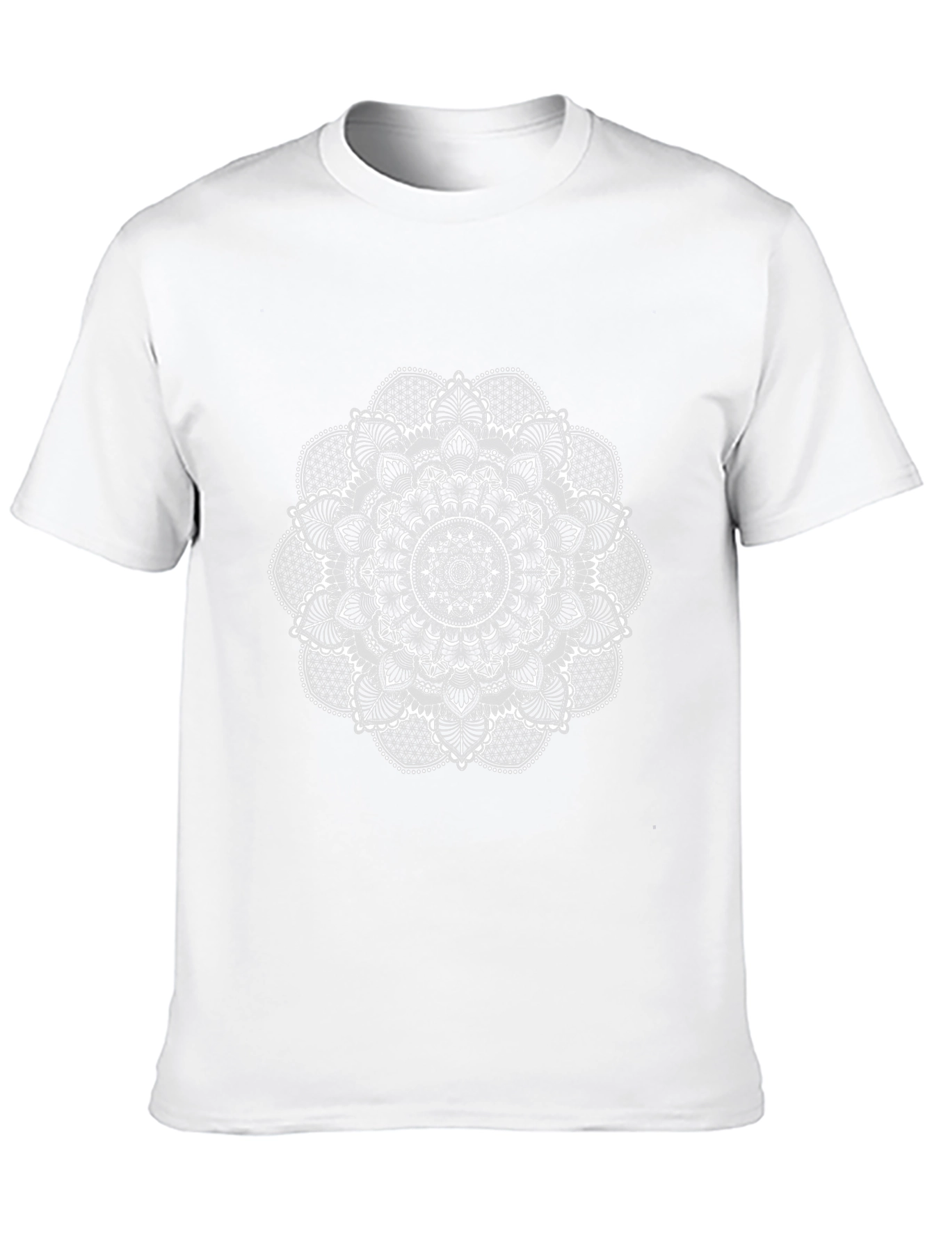 Mens Black Mandala Graphic Tee