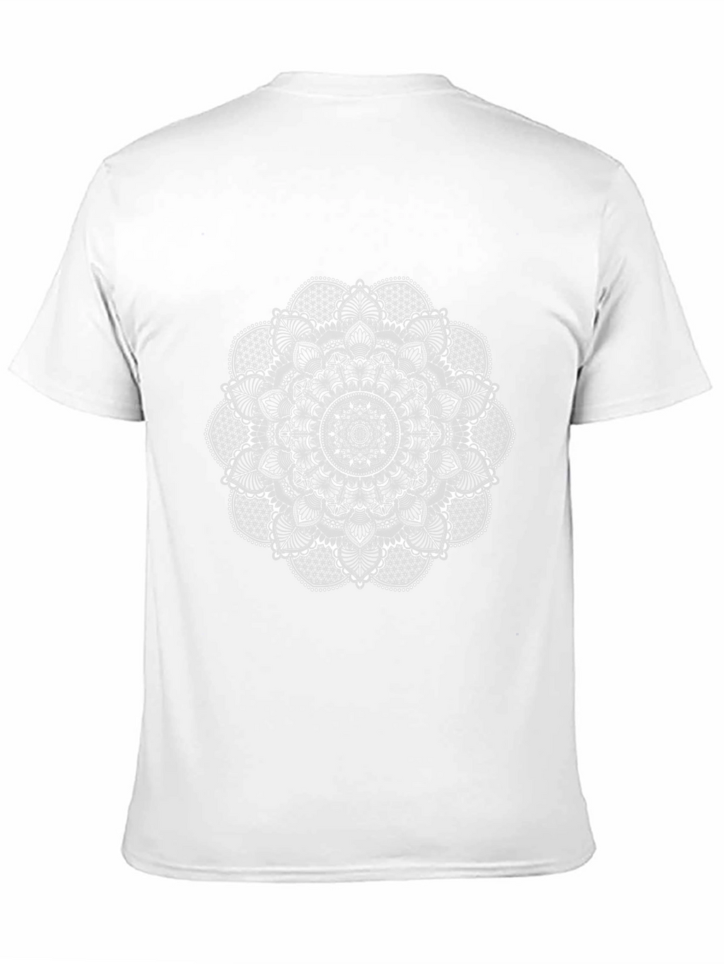 Mens Black Mandala Graphic Tee