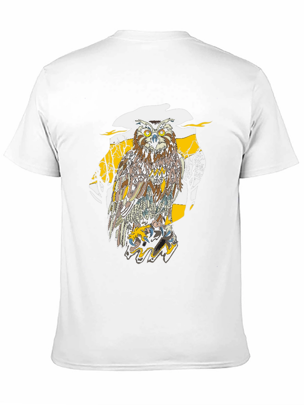 Owl Graphic Black T-Shirt