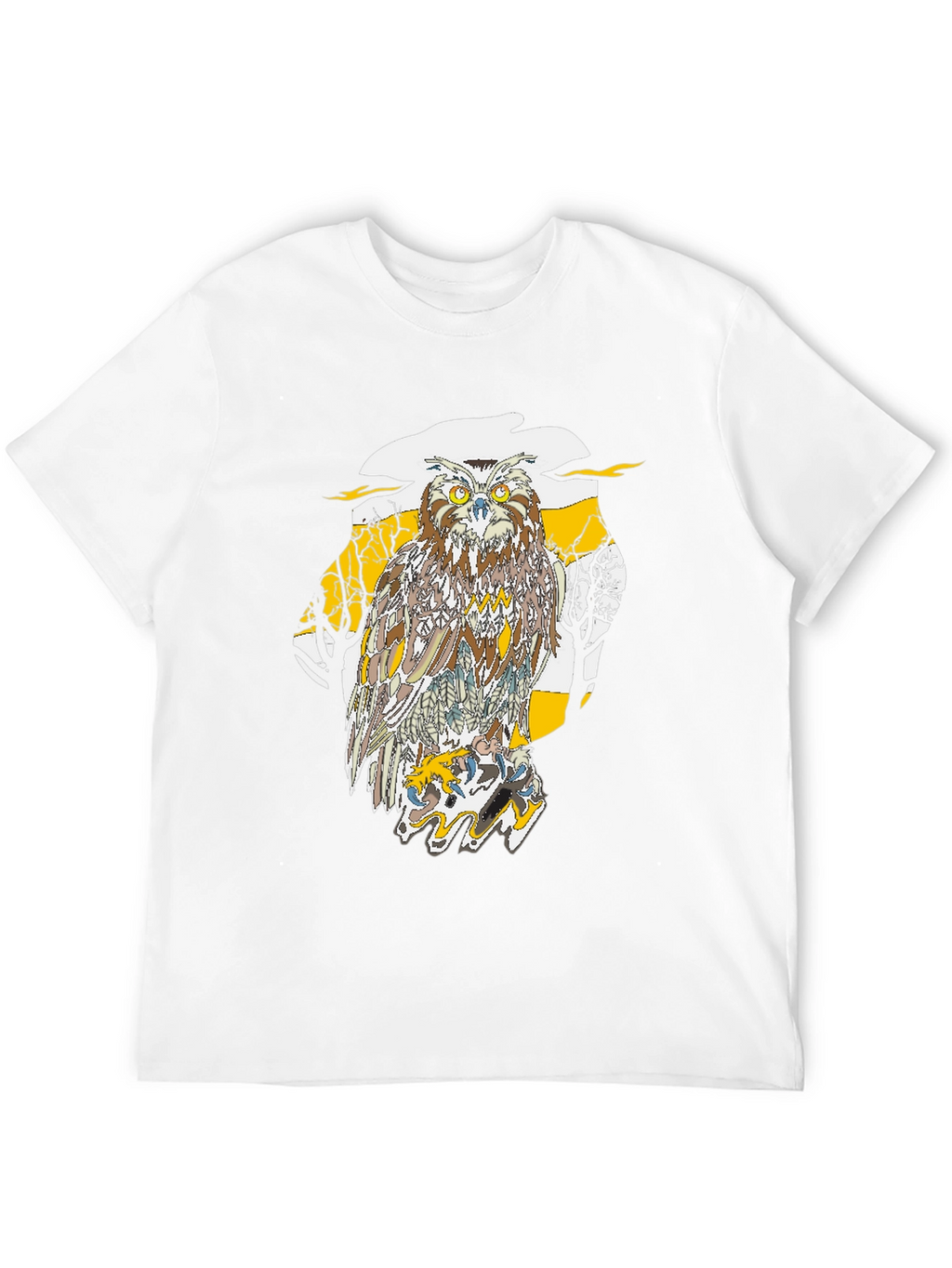Owl Graphic Black T-Shirt