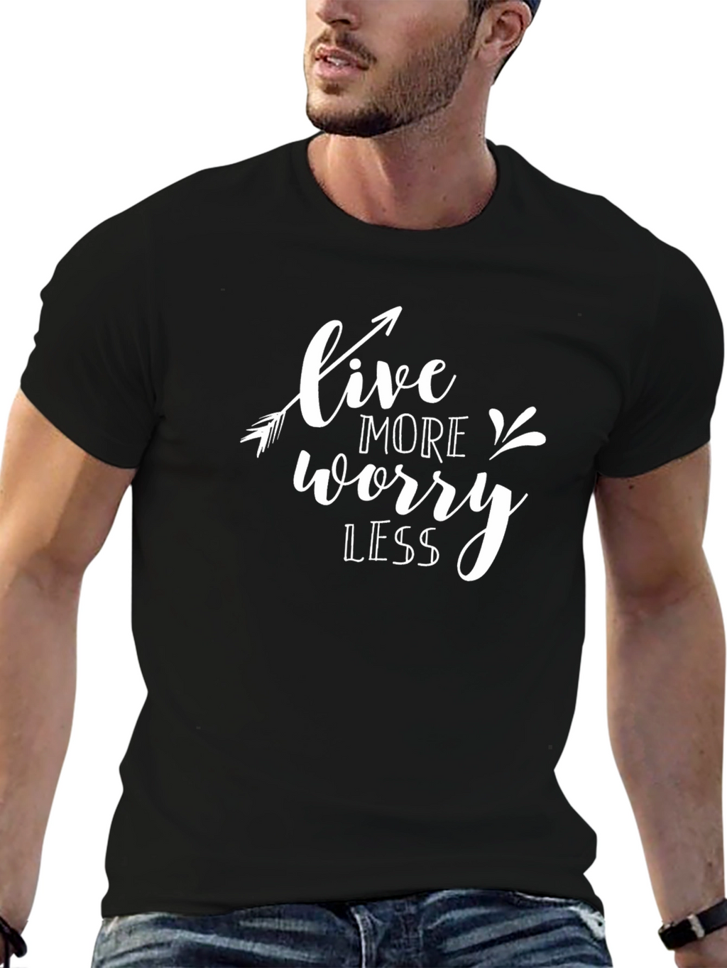 Live More Worry Less Graphic Tee