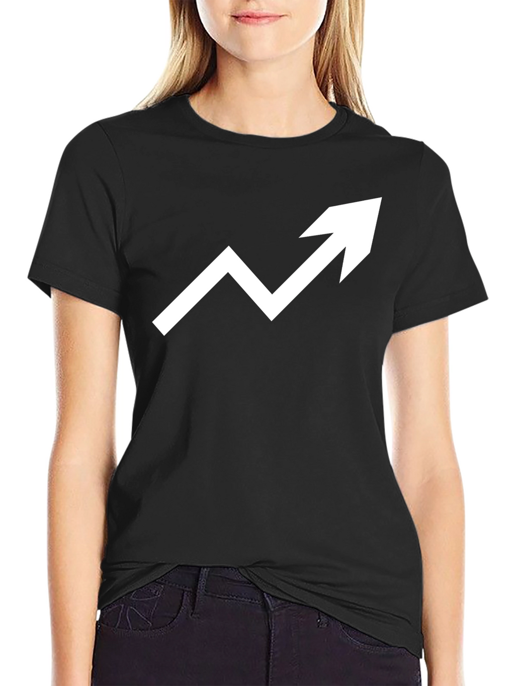 Trend Up T-Shirt - Black Graphic Tee