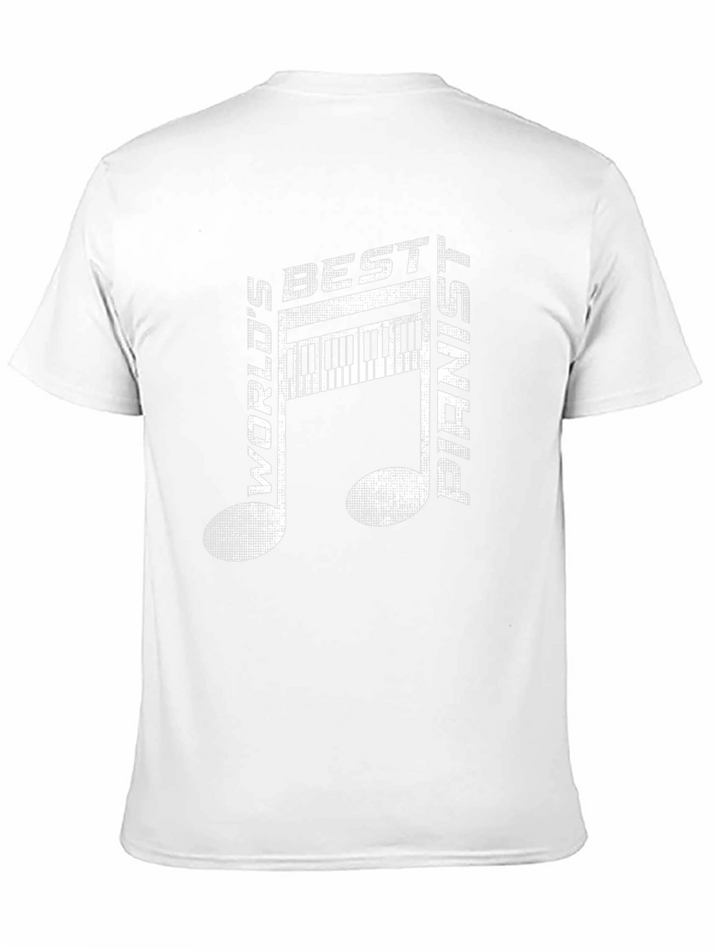 Worlds Best Pianist T-Shirt - Musical Note Design