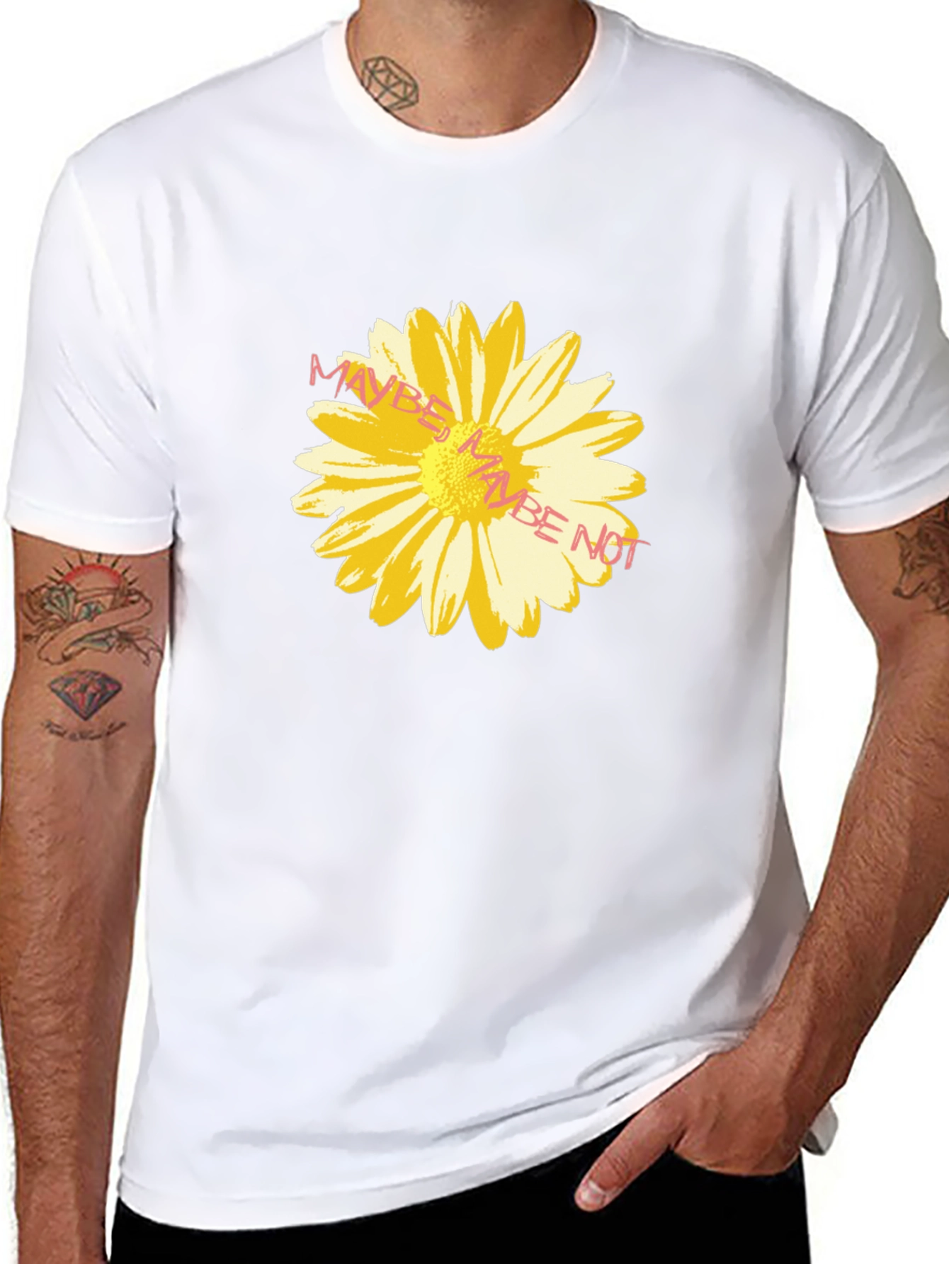 Maybe Daisy Black T-Shirt