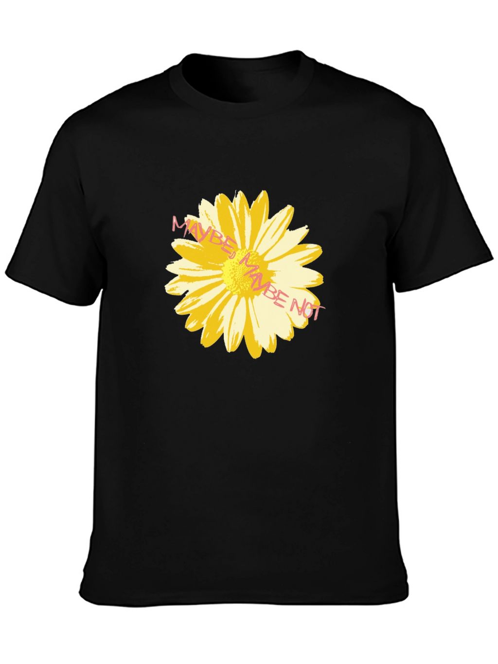 Maybe Daisy Black T-Shirt